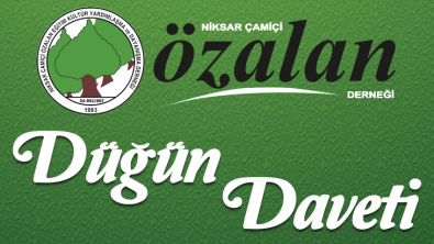 NİHAT ŞAHİN KIZI SİNEM ŞAHİN'İN DÜĞÜN DAVETİ