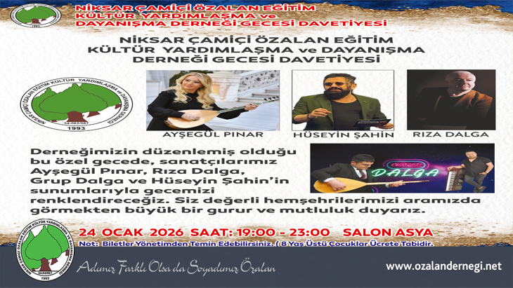 ÖZALAN DERNEĞİ GECESİ